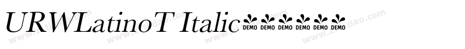 URWLatinoT Italic字体转换